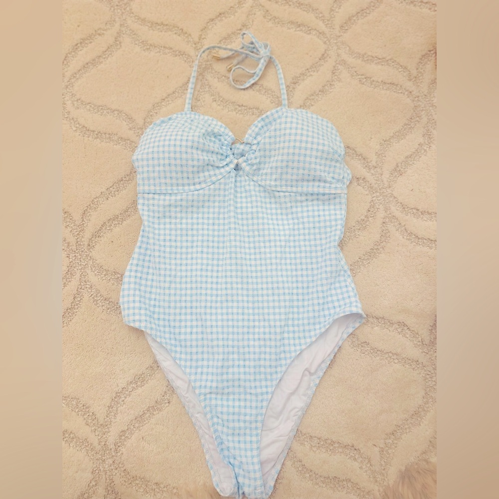 Maillot De Bain Une Pièce Betsey Johnson - Taille M - Blanc Avec Dentelle - Neuf Sans étiquettes